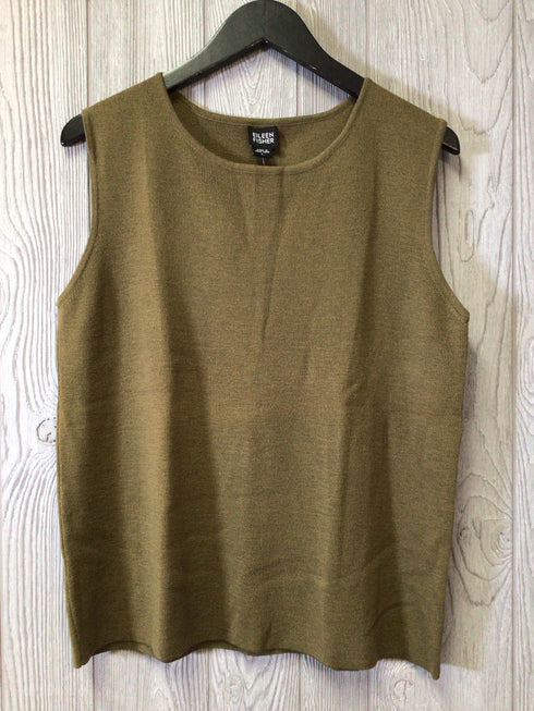 Eileen Fisher Wool Knit Shell Size Large New